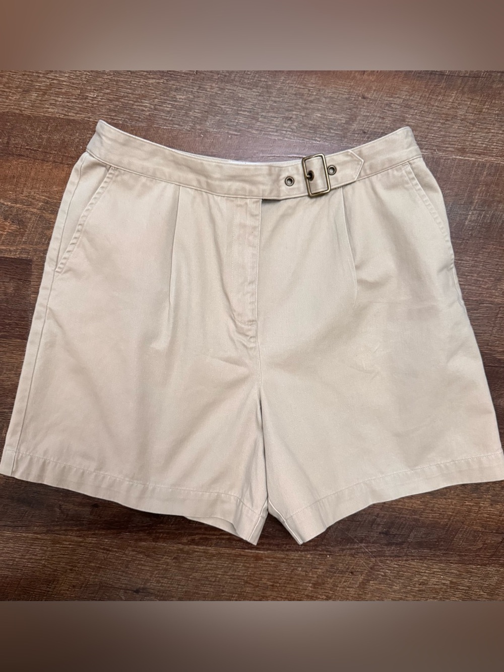 Vintage 80’s 90’s Carolina Blues Khaki High Rise Shorts Size 14